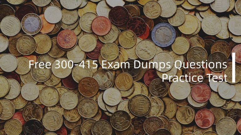 Reliable 300-415 Exam Answers